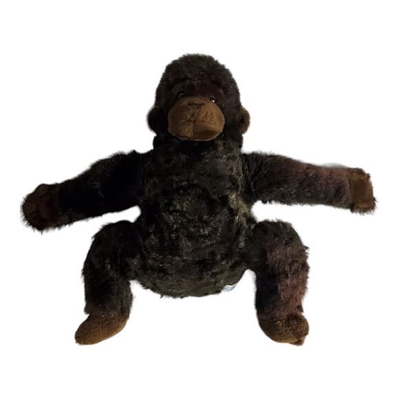 Dakin Plush Gorilla Ape Monkey Stuffed Animal Realistic Brown Furry 19" Vintage - Picture 4 of 11